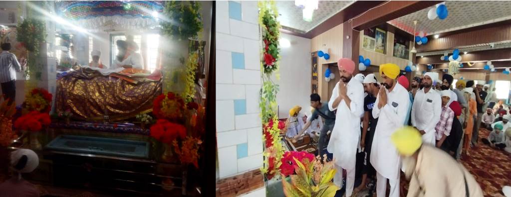 Sri Akhand Path Sahib Ji was offered Bhog dedicated to Sri Baba Vishwakarma Diwas
